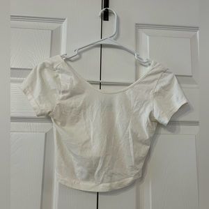 BRANDY MELVILLE Basic Short Sleeve Crop Top - One Size OS